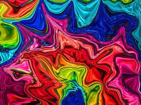 Funky Abstract Background Art Abstract Backgrounds Rainbow Wallpaper