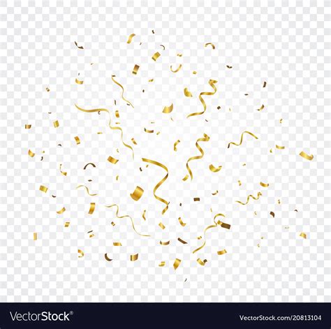 Gold Confetti Explosion Royalty Free Vector Image