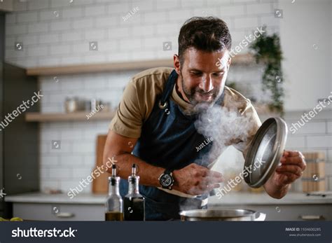 132296 Happy Cook Man Images Stock Photos And Vectors Shutterstock