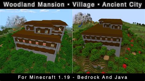 Woodland Mansion Seed With Ancient City Minecraft 119 Bedrock And