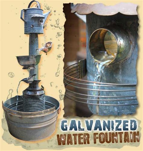 Repurposed Galvanized And Silverplate Parts Water Fountain — Gadgetsponge