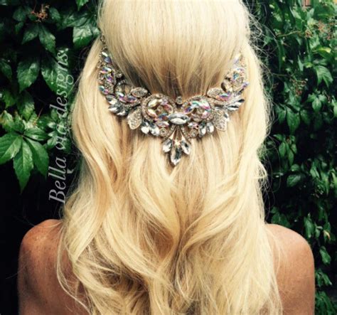 Wedding Hair Jewelry Hair Chain Accessory Bridal Hair Chain Etsy