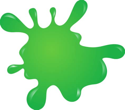 Colour Splash Stickers Green Paint Splodge 544x481 Png Clipart