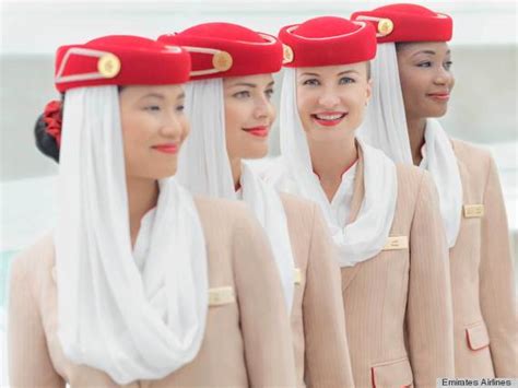 Flight attendant students for emirates pose in the image and uniform classroom at the emirates aviation college in dubai. Emirates Airlines Flight Attendants Reveal Just How Much ...