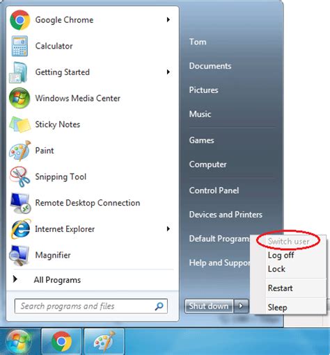 Enable Disable Fast User Switching In Windows 10 8 7 And Vista