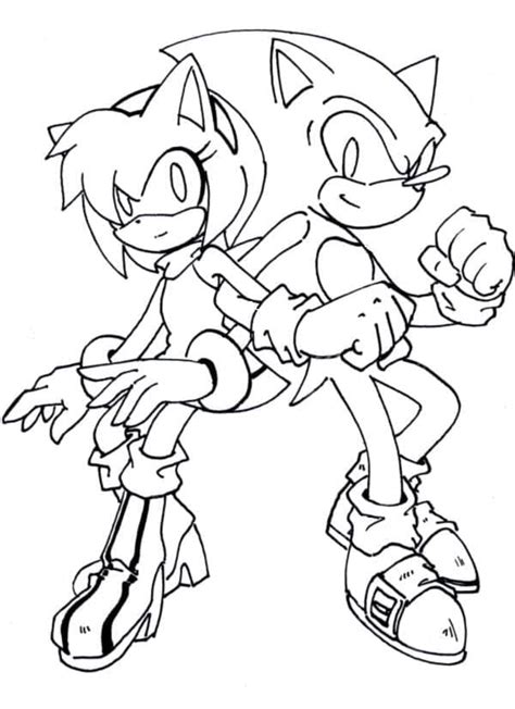 Coloriages Sonic Amy Rose Et Shadow Coloriages Amy Rose Coloriages My Xxx Hot Girl