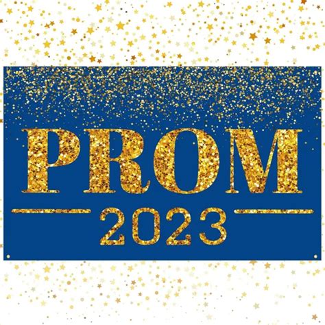 Prom 2023 Banner Graduation Prom Party Decorations Supplies Large