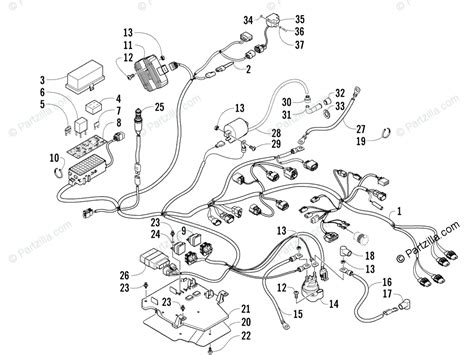 Arctic Cat ATV 2008 OEM Parts Diagram for Wiring Harness ...