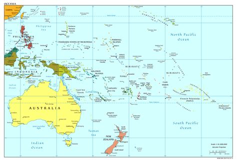 Maps Of Australia And Oceania And Oceanian Countries Political Maps