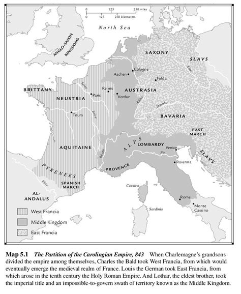 The Partition Of The Carolingian Empire 843