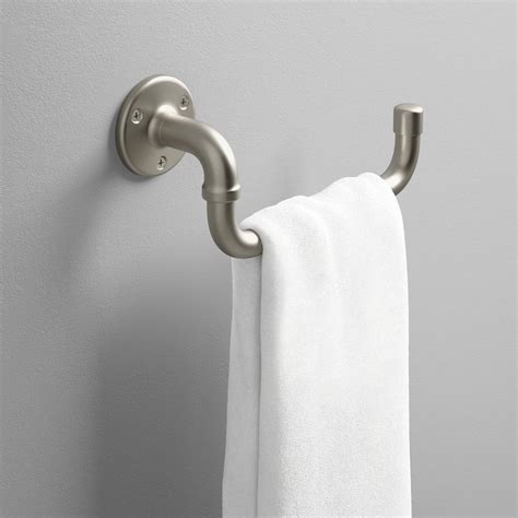 Elegant hansgrohe accessories for the bathroom ensure more quality of life, down to the details. KOHLER Brushed Nickel Towel Arm Rack Holder Metal Made ...