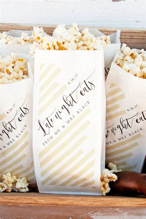 The Best Custom Popcorn Bags Wedding Ideas ~ Secrets Your Parents Never