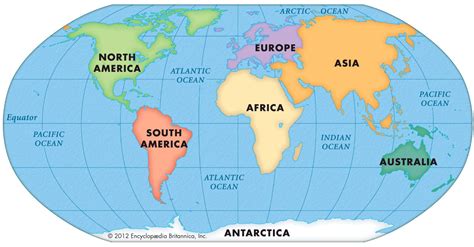 World Political Map With Continents