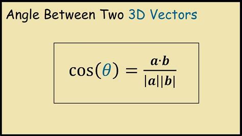 Angle Between Two Vectors 3d 13 Most Correct Answers