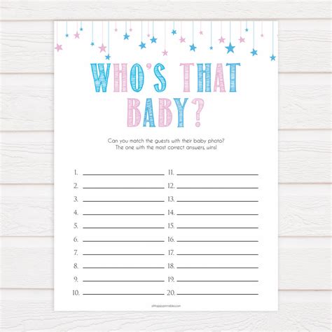 Printable Gender Reveal Games Ive Got The Perfect Gender Reveal Party Games For You To Download