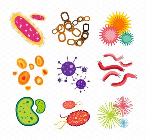 Bacteria Virus Vector Icon Pre Designed Illustrator Graphics