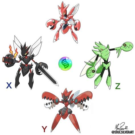 Scizor Pokémon Mega Evolution Megascizor Pokemon X Y Z Version Scyther