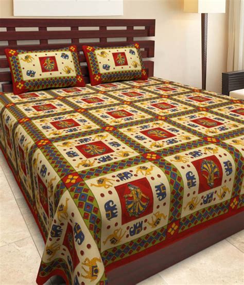 The terror of the umpty ums. UniqChoice Cotton Jaipuri King Size Double Bed Sheet With ...