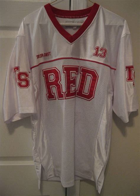 Taylor Swift 2013 The Red Tour Official Jersey Shirt White Size Small