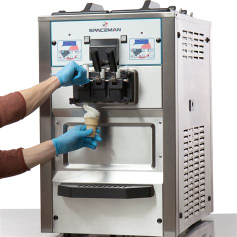 Spaceman Ah Soft Serve Ice Cream Machine With Air Pump And Hoppers V