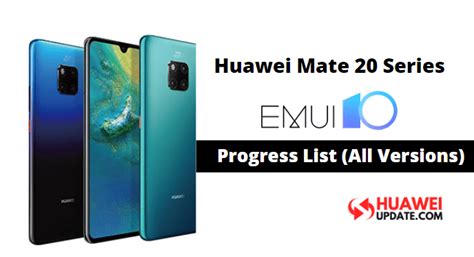 Huawei Mate 20 Series Emui 10 Progress Announcement Hu