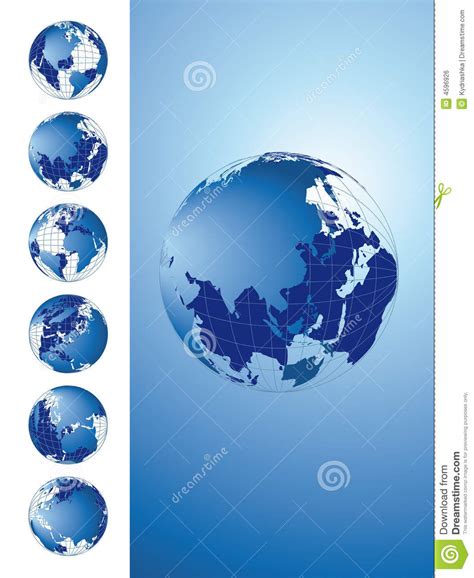 World Map 3d Globe Series Royalty Free Stock Image Image 4596926