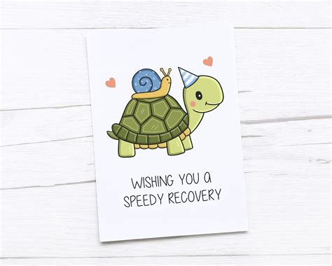 Get Well Soon Card Thinking of You Speedy Recovery - Etsy UK | Feel