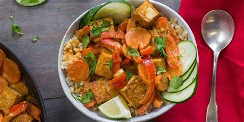 Peanut tofu buddha bowl type of meal: Peanut Tofu Buddha Bowl | Plant-Based Recipes