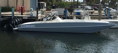 Featured Boat 1999 Cobra 35 Center Console Catamaran Speed On The Water