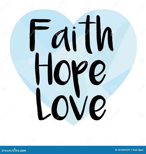 Hand Lettering Faith Hope And Love On Black Background Bible Verse