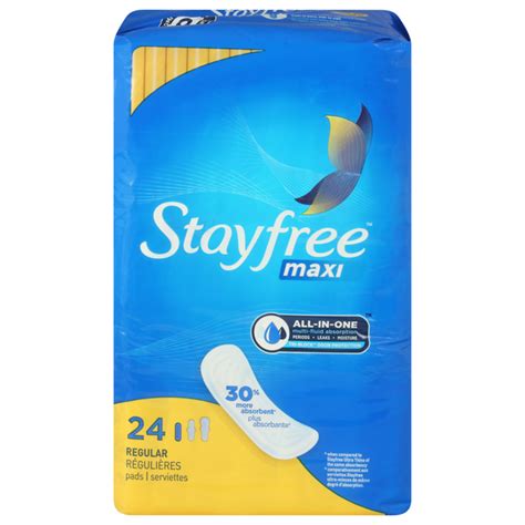 Save On Stayfree Maxi Pads Regular Order Online Delivery Stop And Shop