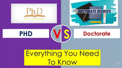 What Is The Difference Between Phd And Doctorate Degree Phd Vs