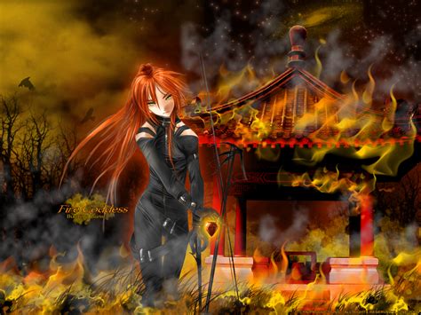 The great collection of kindle fire anime wallpaper for desktop, laptop and mobiles. Anime Wallpaper: Fire Goddess~ - Minitokyo