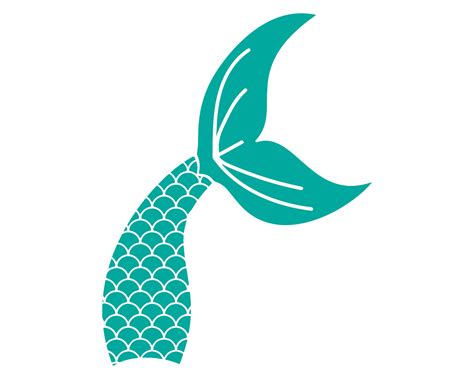 Mermaid Tail Silhouette Svg