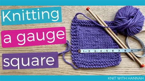 Finally, there are plenty of symbols in the narrative as well. Knitting a Gauge Swatch - Knit With Hannah