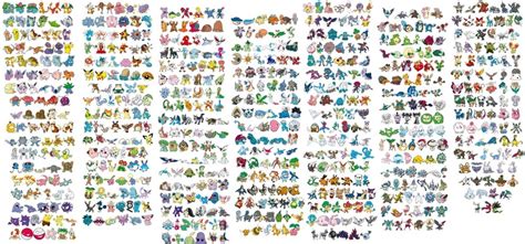 All Pokemon List Pokedex Printable