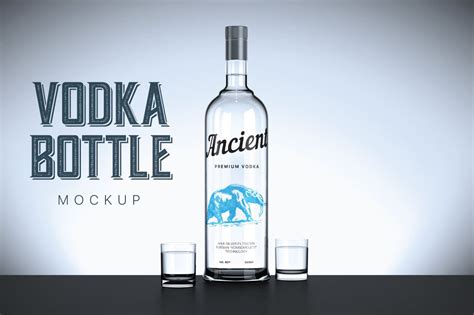 Download Vodka bottle mockup ~ Product Mockups ~ Creative Market
