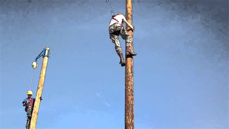 My 8sec 40ft Pole Free Climb In Linemen Class 2nd Week Of Class Youtube