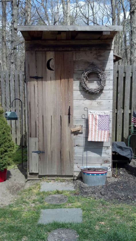 Outhouse Garden Shed Mixed In Among The Evergreens Cute Shed