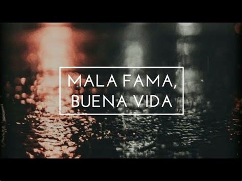 letra de mala fama intro em g d c em g d c verso 1 em g fama, dicen que tengo mala fama d que me enamoro por la noche c y se me pasa en la mañana (ah) em g letra de mala fama. Dharius - Mala Fama, Buena Vida Letra - YouTube