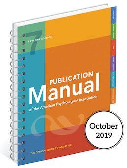 It reflects the most recent printing of the manual as of january 2020. APA Manual 7th Edition: The 17 Most Notable Changes