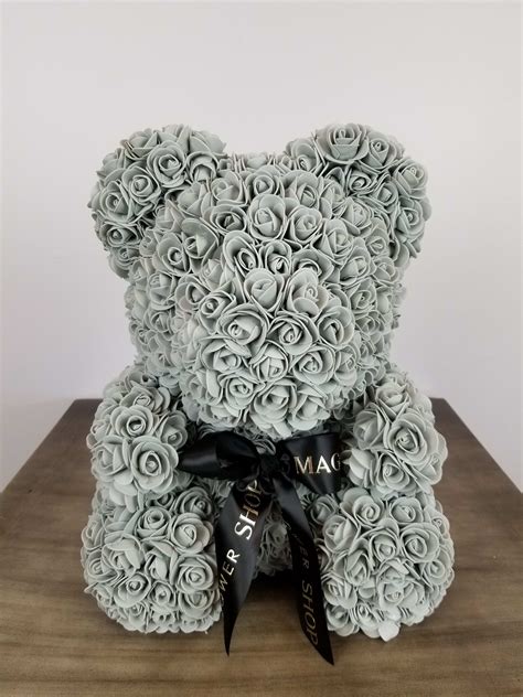 Check spelling or type a new query. GREY MFS ROSE BEAR in Maywood, CA | Maggie's Flower Shop