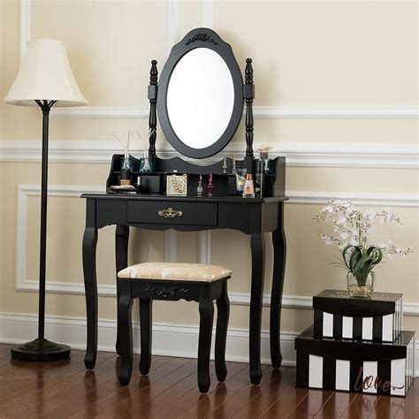 Fineboard Vanity Set Wooden Dressing Table With Single