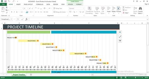 Project Timeline Planning Template For Microsoft Excel Addictionary