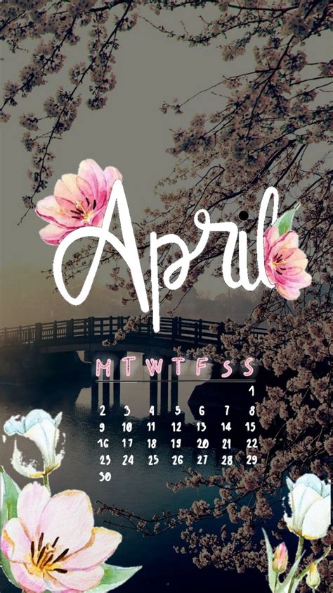 April Calendar Wallpaper 2023