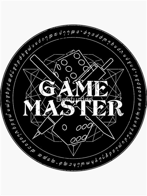 Game Master Sticker By Deefurdee Redbubble