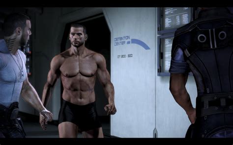 Mass Effect 3 Male Shepard In Boxers By Revan654 On Deviantart