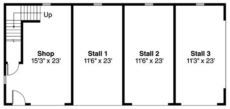Garage Plan 59455 - 3 Car Garage Country Style