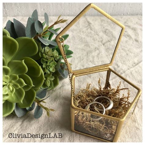 Oliviadesignlab Posted To Instagram Pentagonal Glass Ring Box Lid Comes With Chain Your