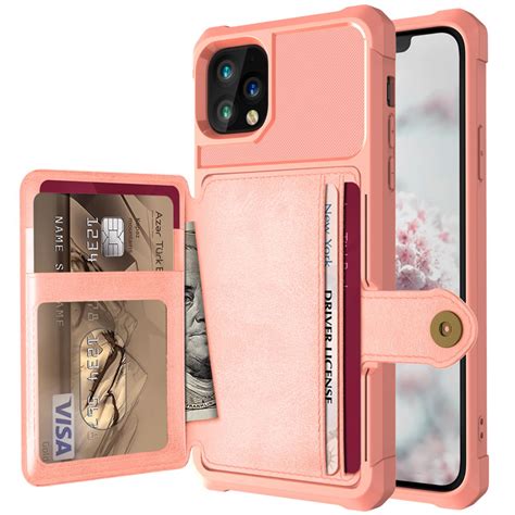 Iphone 11 Pro Max Bumper Armor Rugged Shockproof Wallet Case Gold